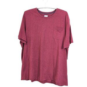 Denver Hayes Pocket Tee T Shirt Mens 5XL Dark Terracotta Crew Neck Modern Fit